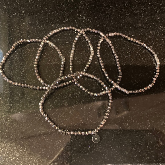 Stella & Dot Stretch Metallic Bracelets - Picture 3 of 3